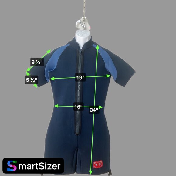 Dual Exposure Wetsuit Large 3mm Neoprene Core Scuba Diving Half Suit Front Zip - Picture 7 of 8